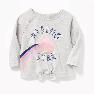 Old Navy Graphic Bow-Tie Hem Tee for Baby Girl